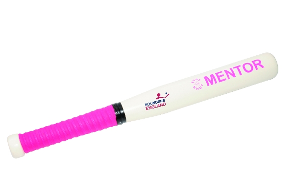 Standard Rounders Bat Pink Grip By Hotshot Sport