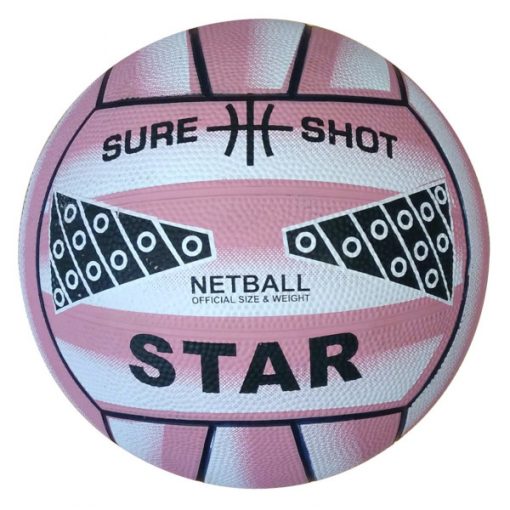 Size 5 Rubber Netball Pink By Hotshot Sport