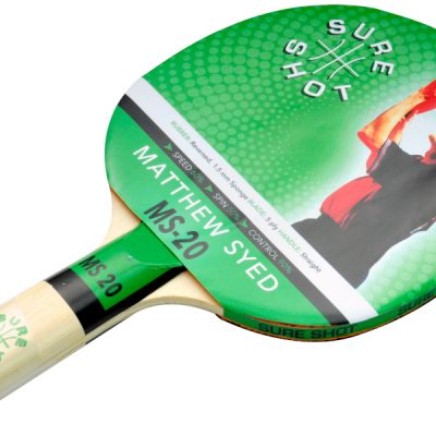 Smooth Rubber Ping Pong Bat By Hotshot Sport