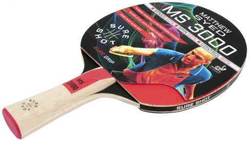 Smooth Rubber Ping Pong Racket By Hotshot Sport