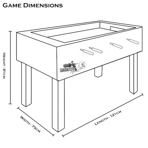 Table Football Game Dimensions By Hotshot Sport